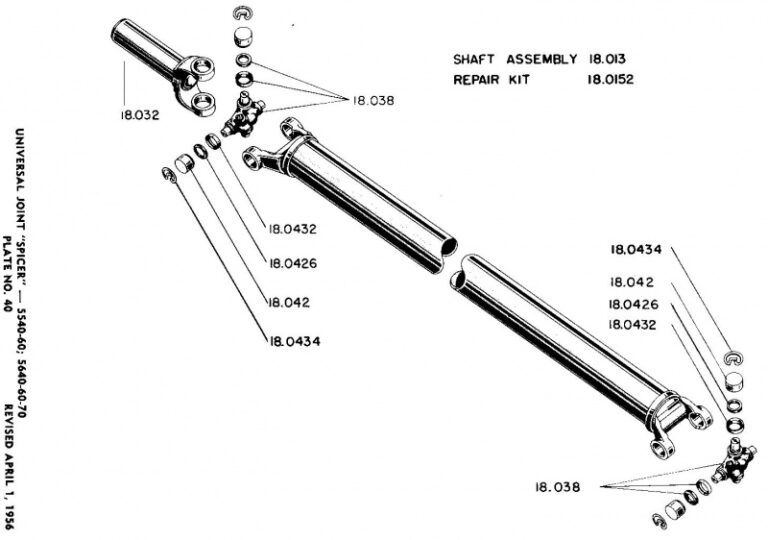 1955 56 UNIVERSAL JOINT Max Merritt Auto Parts 1955-56-universal-joint-max-merritt-auto-parts
